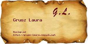 Grusz Laura névjegykártya